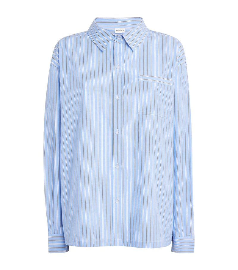 Lightweight Cotton Satin Hooded Overshirt with Detachable Hood