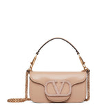 Valentino Garavani Small Leather Locò shoulder bag, imported from the UK