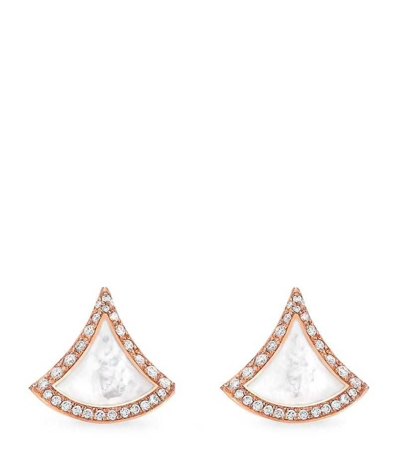 Bvlgari Divas' Dream stud earrings rose gold (British brand)