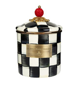 Harrods MacKenzie-Childs Small Courtly Check Enamel Canister- Buy online at McGrocer
