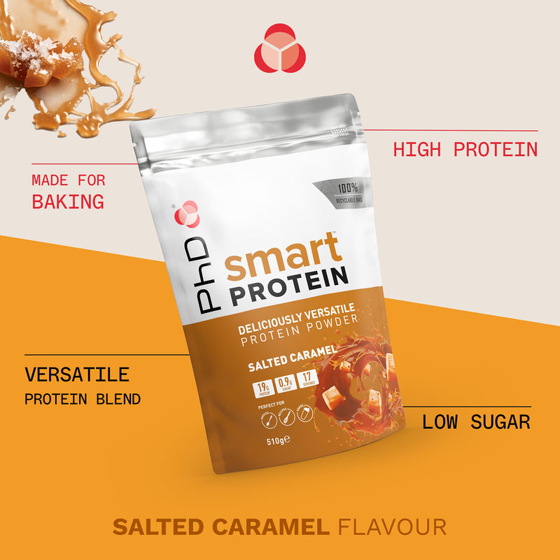 PhD Nutrition Smart Protein Powder Salted Caramel 510g - British product