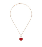 Chopard Happy Hearts rose gold diamond pendant, imported from the UK