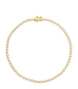 Harrods Astrid & Miyu Yellow Gold and Diamond Tennis Bracelet- Buy online at McGrocer