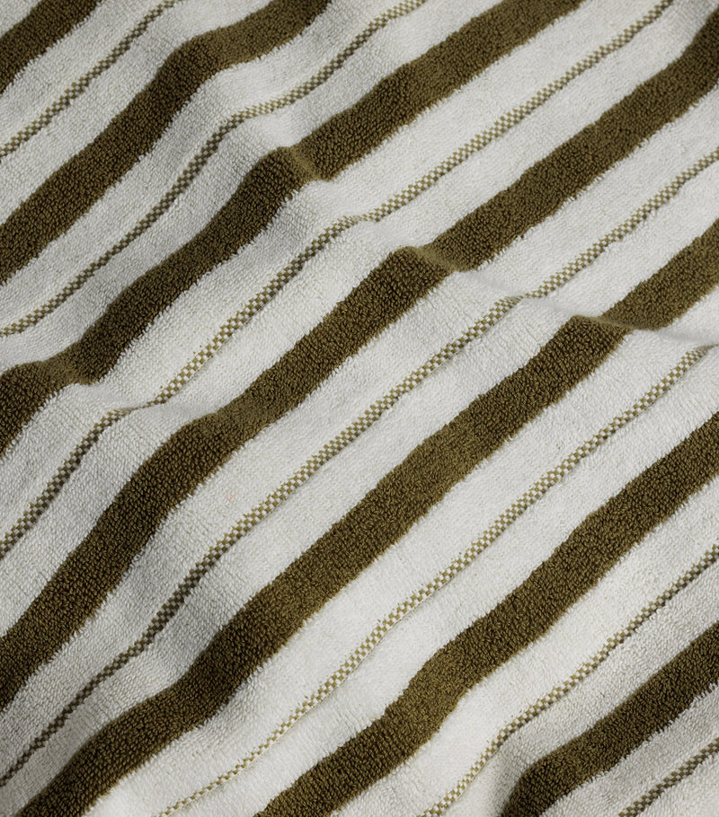 BAINA organic cotton striped bath towel 70cm x 140cm - British product