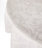 Le Jacquard Français linen Tivoli round tablecloth 240cm, UK version