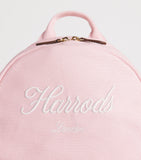 Harrods cotton embroidered emblem backpack, UK version