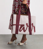 Harrods medium logo tote bag, imported from the UK