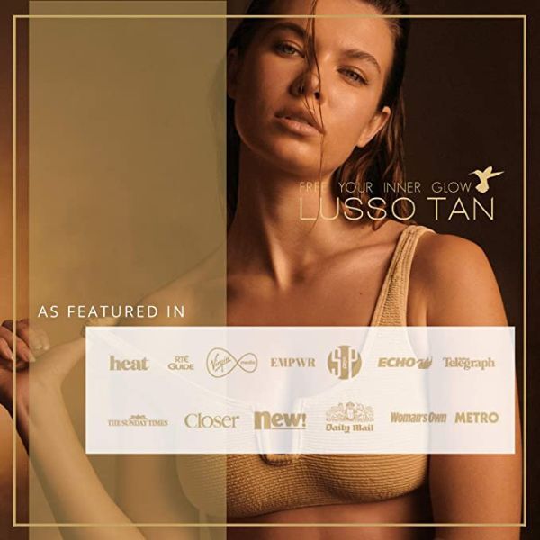 Lusso Tan tinted self tanning mousse dark 200ml, UK version