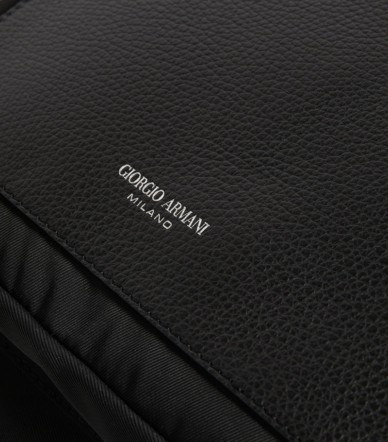 Giorgio Armani backpack recycled polyester leather trims - British product