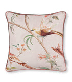 Romo Pluma Blush cushion 50cm x 50cm, imported from the UK