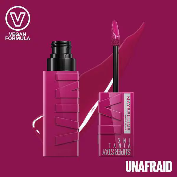 Maybelline Vinyl Ink liquid lipstick 170 Unafraid, imported from the UK