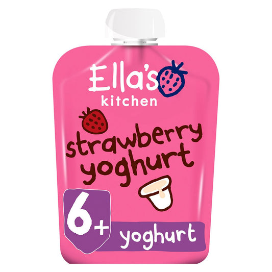 Ella's Kitchen Organic Strawberry Greek Style Yoghurt Baby Food Pouch 6+ Months 90g GOODS Boots   