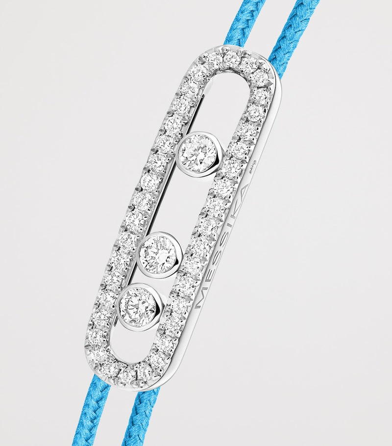 Messika white gold diamond pavé bracelet 0.26ct (British brand)