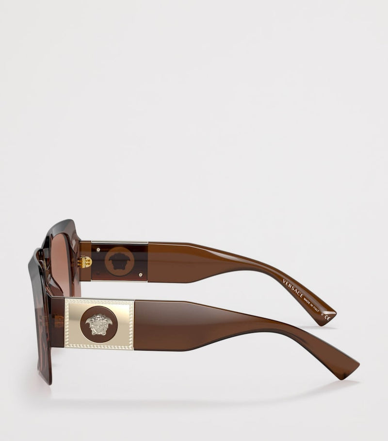 Versace acetate square gradient sunglasses, imported from the UK