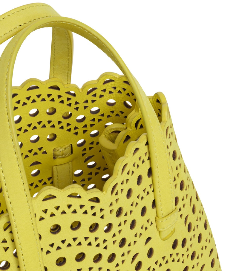Alaïa Le Mina tote bag nubuck leather, imported from the UK