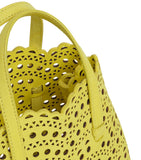Alaïa Le Mina tote bag nubuck leather, imported from the UK