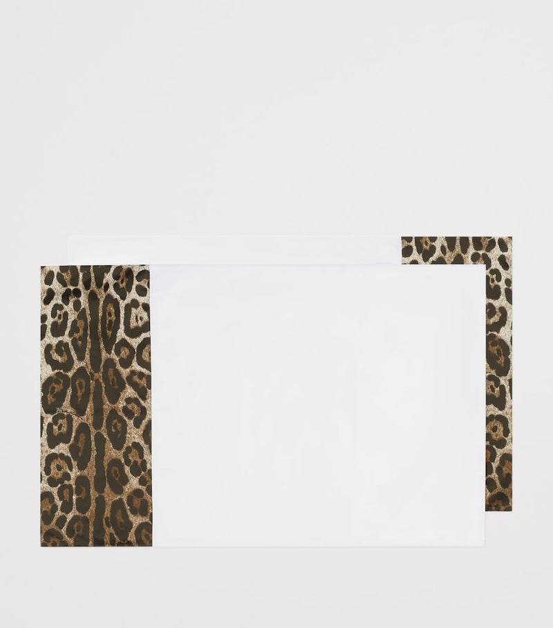Dolce & Gabbana Casa leopard print pillowcases 50cm x 80cm - British product