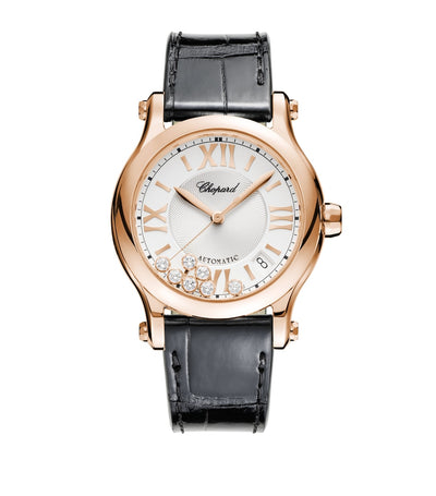 Harrods Chopard Rose Gold Happy Sport Automatic Watch 36mm- Buy online at McGrocer