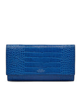 Harrods Smythson Leather Croc-Embossed Marshall Travel Wallet- Buy online at McGrocer