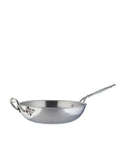Ruffoni Opus Prima sauté pan 30cm hammered stainless steel (British brand)