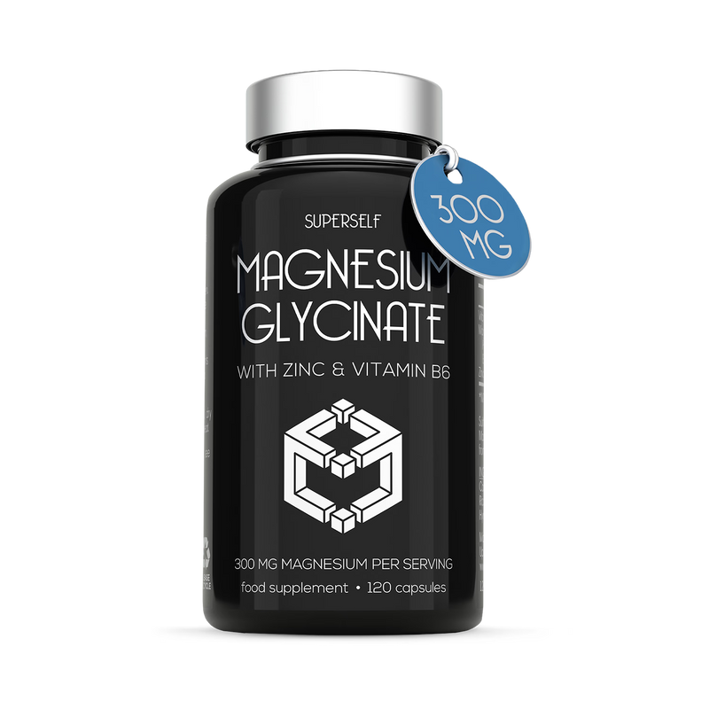 SuperSelf Magnesium Glycinate supplement 120 capsules - British product