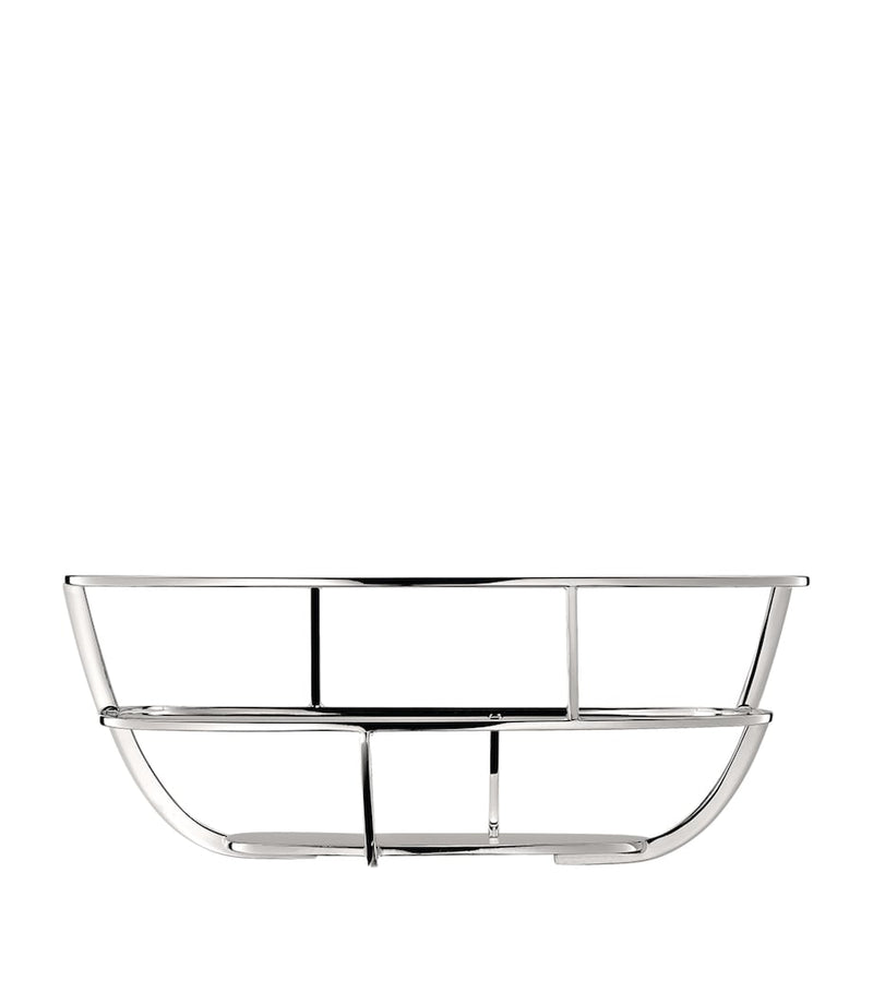 Christofle silver-plated bread basket with napkins - British product