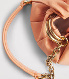 Chloé Plissé shoulder bag leather with chain strap - British product