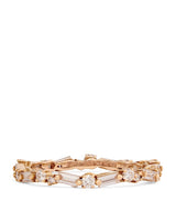 Harrods Suzanne Kalan Rose Gold and Diamond Thin Mix Eternity Ring- Buy online at McGrocer