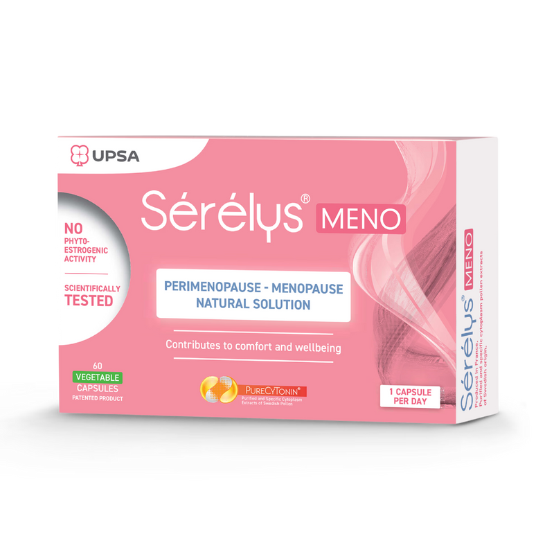 Sérélys MENO perimenopause and menopause supplement 60 capsules, UK version