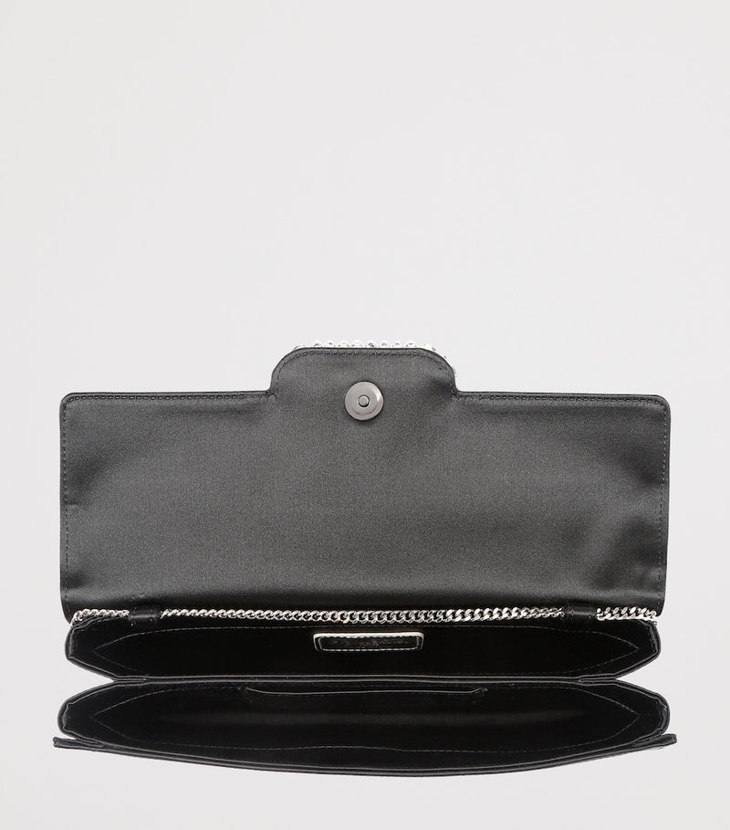 Roger Vivier Pilgrim satin clutch bag - British product
