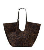 AllSaints suede leopard print tote bag, UK version