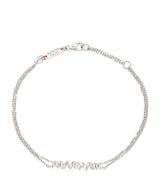 Harrods Suzanne Kalan White Gold and Diamond Classic Bar Bracelet 16-18cm- Buy online at McGrocer