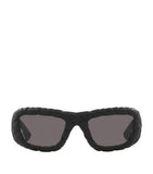 Bottega Veneta Intrecciato rectangular sunglasses, UK version