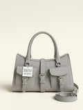 Mulberry Small Roxanne leather grab bag in Marina Blue, imported from the UK