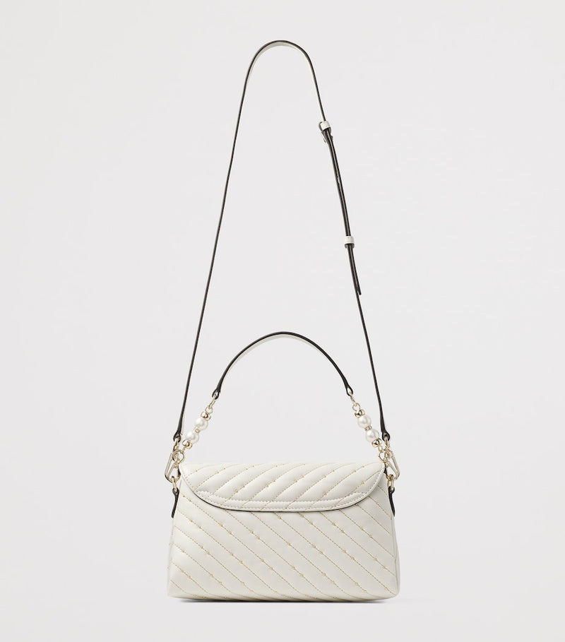 Jimmy Choo Curve top-handle bag leather - British product