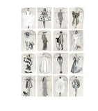Cole & Son x Harrods Couture Carousel wallpaper Monochrome Pearl - British product