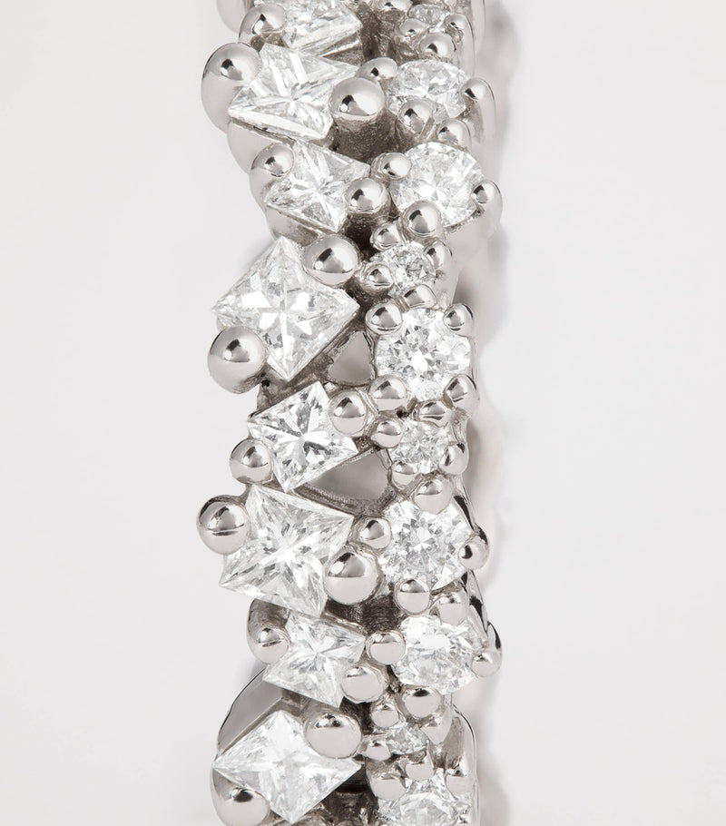 Suzanne Kalan princess eternity ring white gold diamonds (British brand)