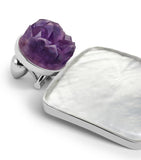 Alaïa amethyst pendant earrings 7.1cm, UK version