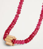 Suzanne Kalan Infinite beaded necklace rose gold spinel, imported from the UK