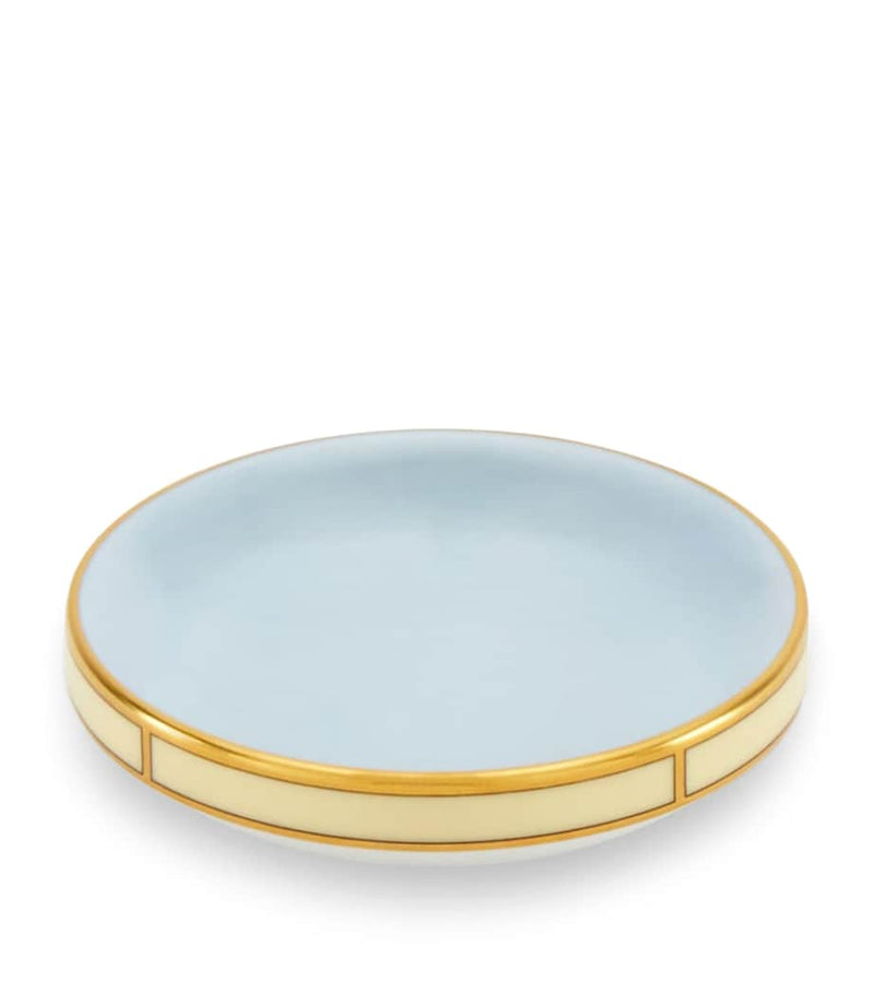 GINORI 1735 Celeste butter dish 10cm, UK version