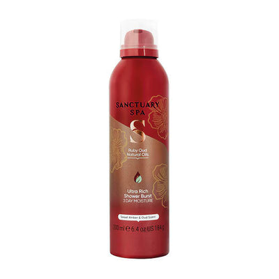 Superdrug Sanctuary Spa Ruby Oud Natural Oils Ultra Rich Shower Burst- Kjøp online hos McGrocer