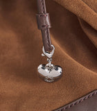 Maje leather and suede Milpi tote bag, imported from the UK
