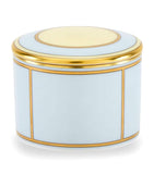 Ginori 1735 porcelain trinket box Colonna Diva Celeste 6x8cm (British brand)