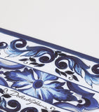 Dolce & Gabbana Casa cotton Majolica print king flat sheet - British product