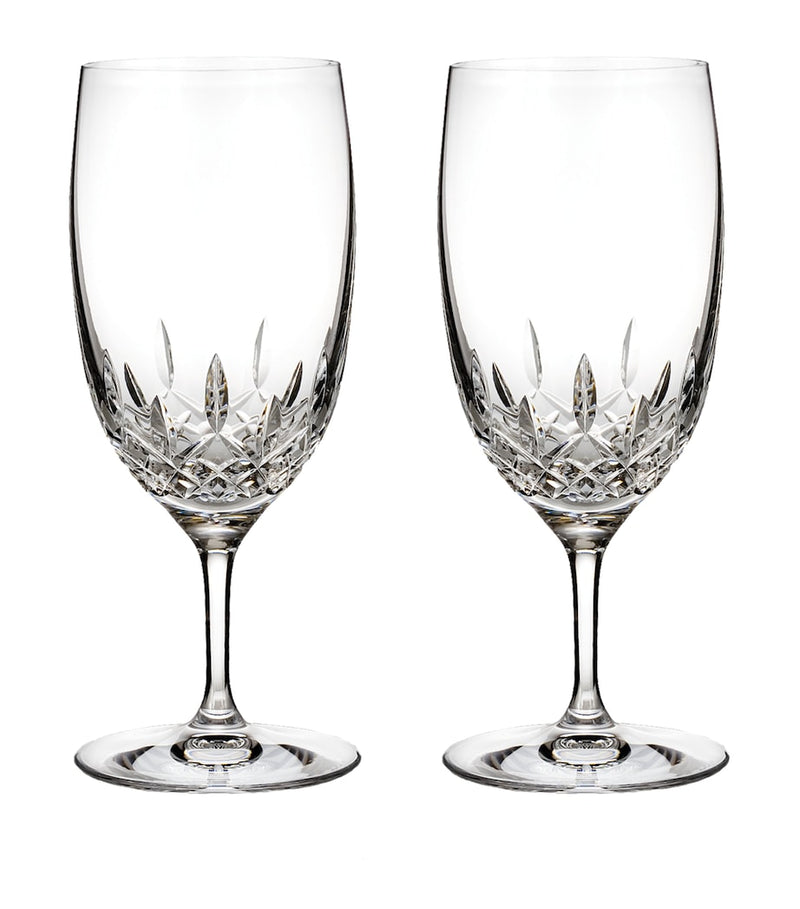 Waterford Lismore Essence iced beverage glasses, set of two 530ml (British brand)