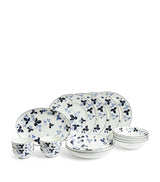 Harrods Wedgwood Wild Strawberry Inky Blue 15-Piece Dinner Set- Buy online at McGrocer