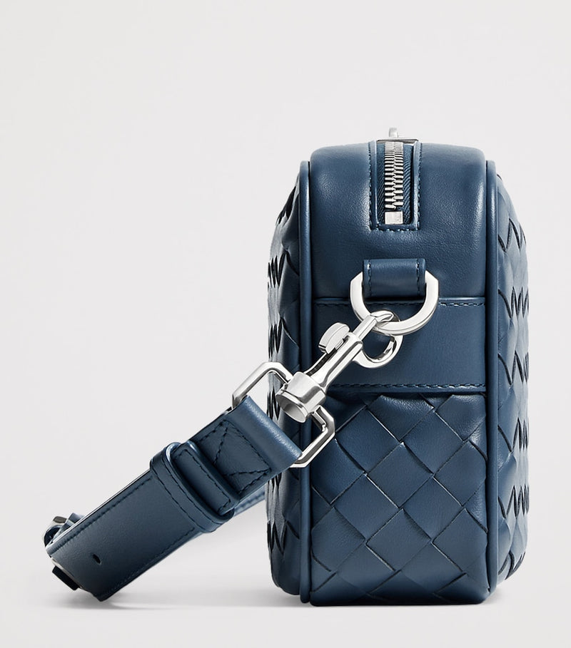 Bottega Veneta small leather intrecciato camera bag - British product