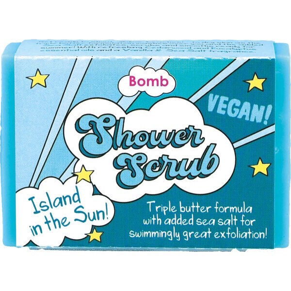 Bomb Cosmetics shower soap scrub island in the sun, imported from the UK