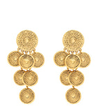 Saint Laurent medallion chandelier clip-on earrings, UK version