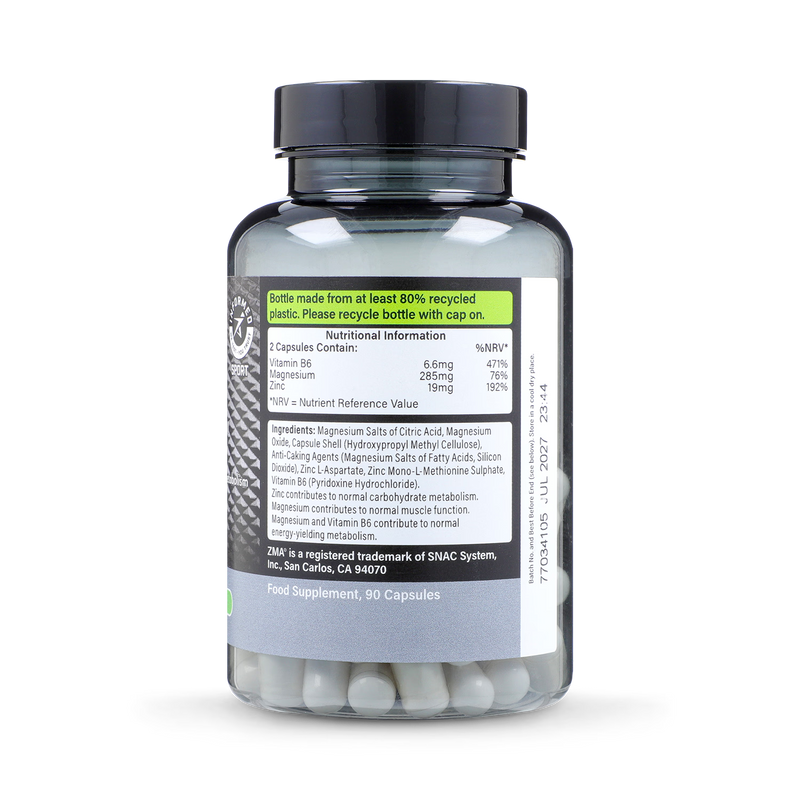 Precision Engineered ZMA 90 capsules, imported from the UK